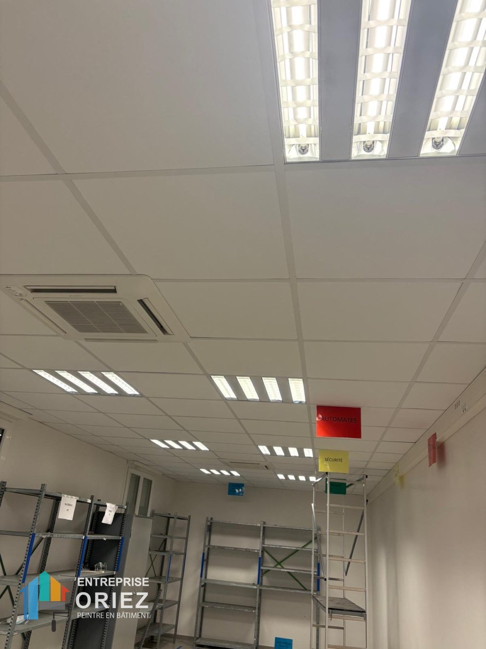 Locaux professionnels, Faux plafond, Rénovation local commercial