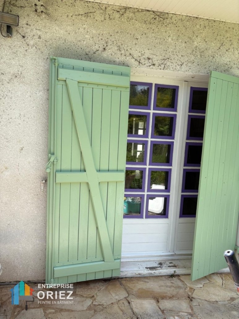 Peinture extérieure, Peinture volets