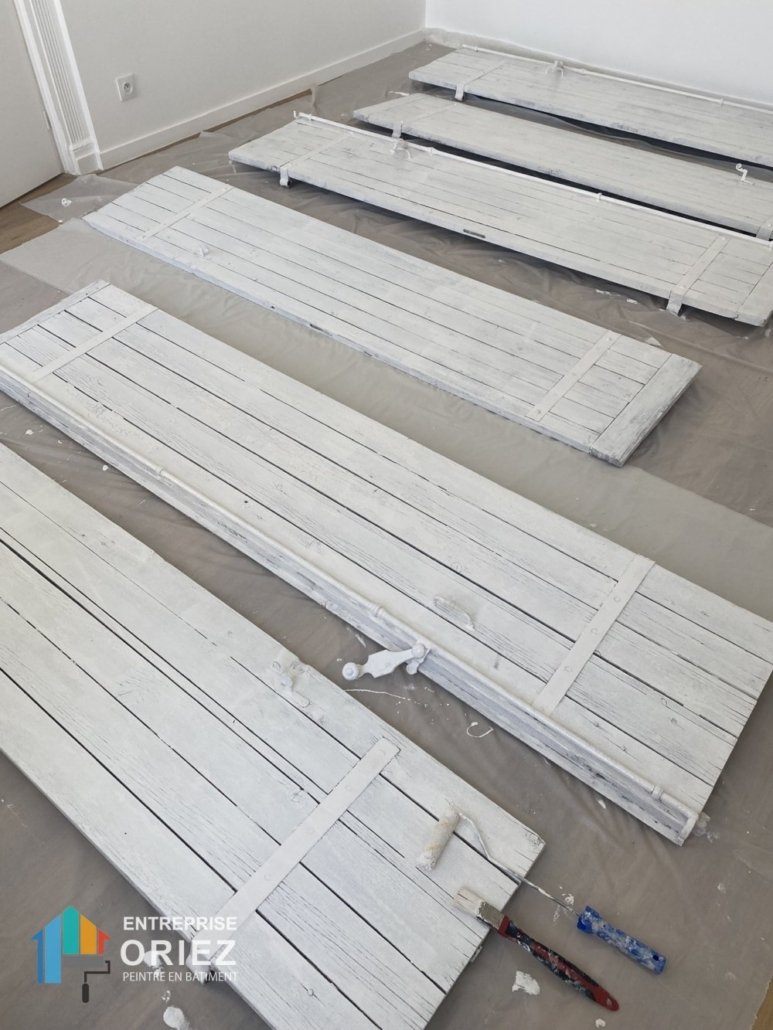 Peinture extérieure, Peinture volets