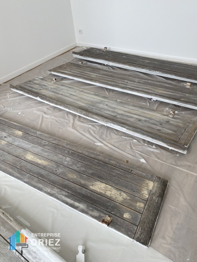 Peinture extérieure, Peinture volets