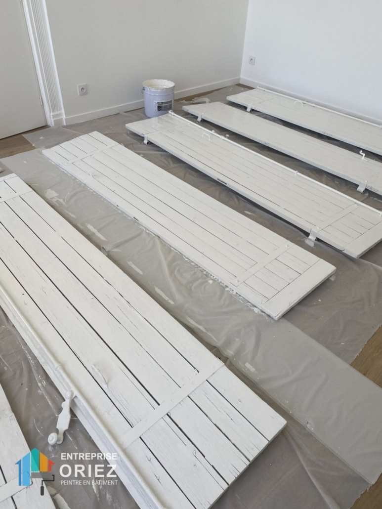 Peinture extérieure, Peinture volets
